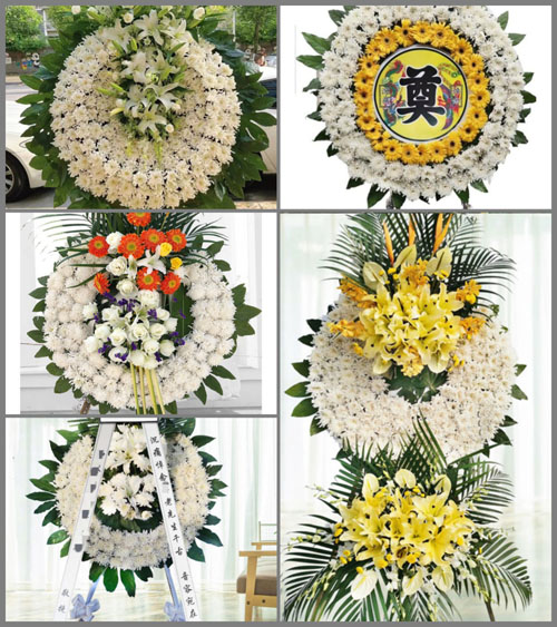 广东梅州市丰顺县八乡山镇尖山村花圈速递
